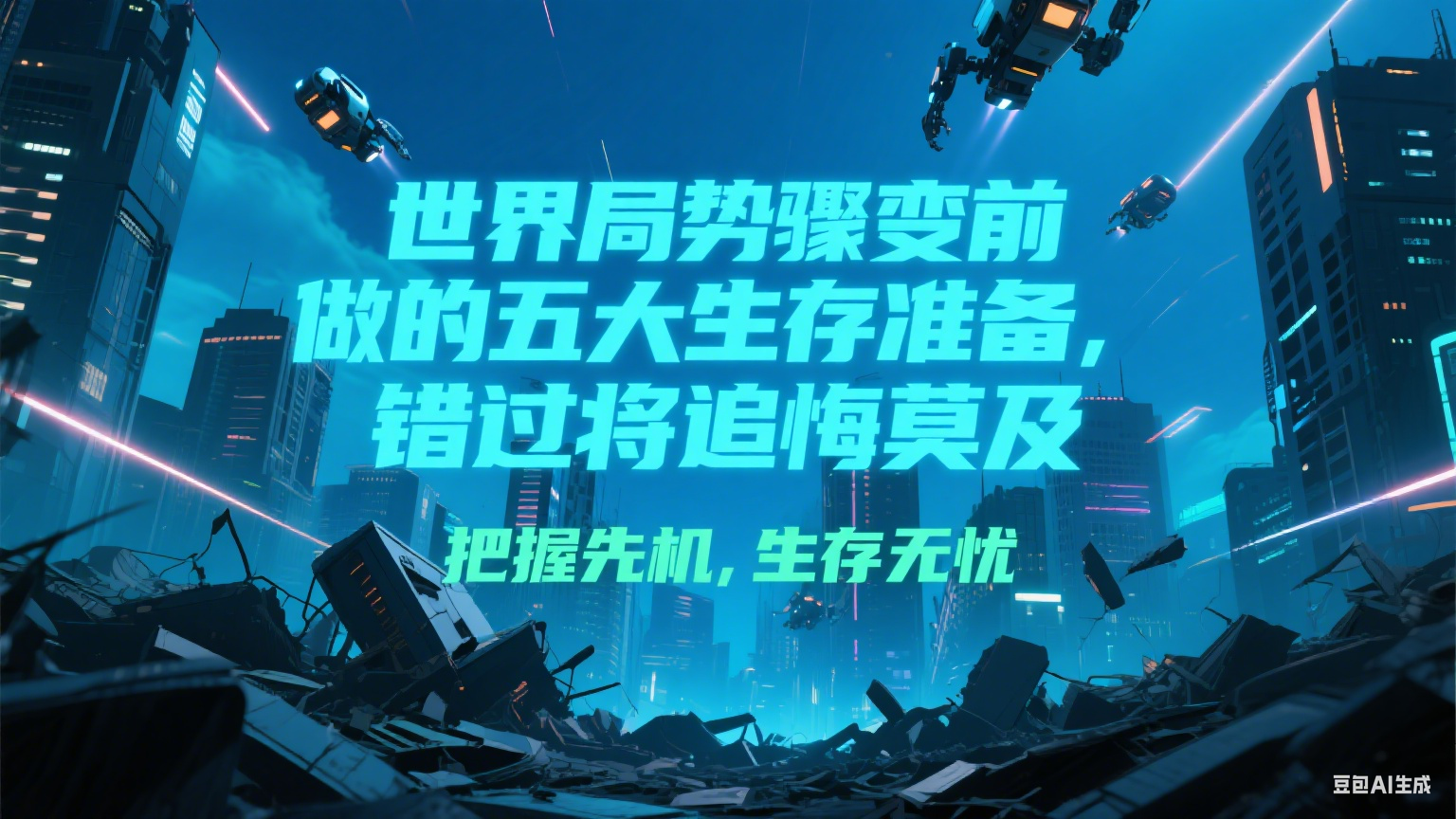 付费文章《世界局势骤变前必做的五大生存准备，错过将追悔莫及》-情久项目网