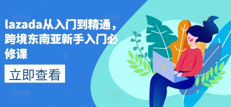 lazada从入门到精通，跨境东南亚新手入门必修课-情久项目网