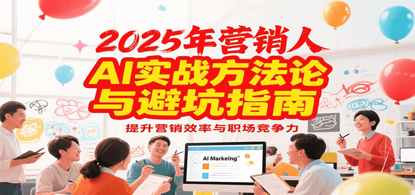 2025年营销实战方法论与避坑指南，利用AI提升营销效率与职场竞争力-情久项目网