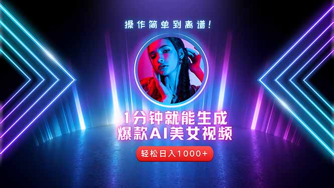 2025年最强副业：用AI做短视频，从零开始打造爆款账号！-情久项目网