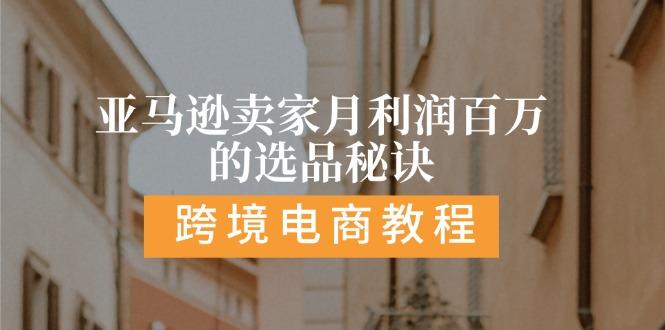 亚马逊卖家月利润百万的选品秘诀:  抓重点/高利润/大方向/大类目/选品...-情久项目网