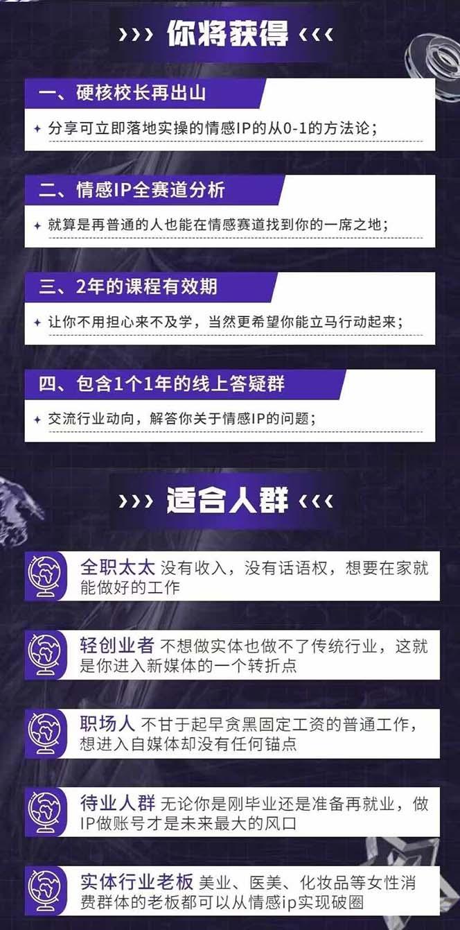 图片[1]-情感直播IP短视频全通大课，普通人的IP之路从情感赛道开始(18节-情久项目网