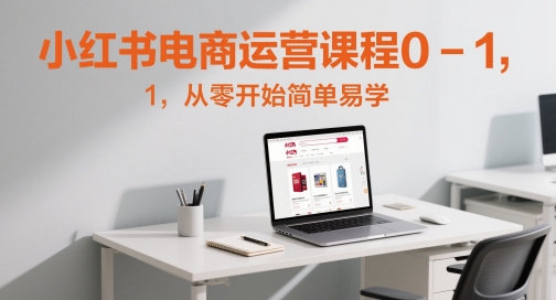 小红书电商运营课程0-1，从零开始简单易学-情久项目网