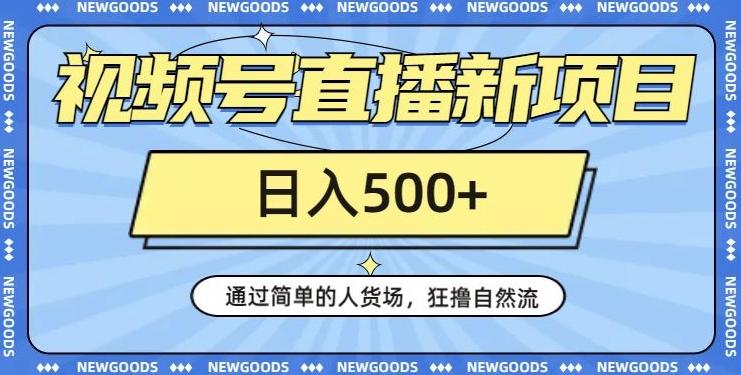 视频号直播新项目，通过简单的人货场，狂撸自然流，日入500+【260G资料】-情久项目网