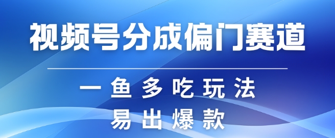 视频号创作者分成计划偏门类目，容易爆流，实拍内容简单易做【揭秘】-情久项目网