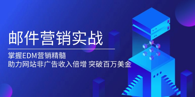 邮件营销实战，掌握EDM营销精髓，助力网站非广告收入倍增，突破百万美金-情久项目网