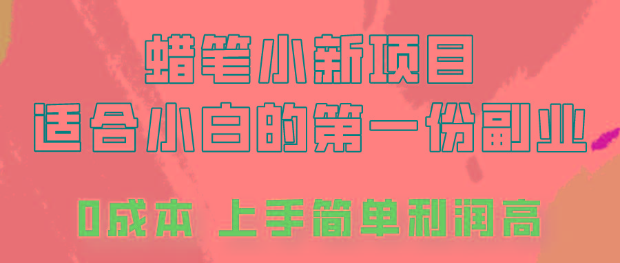 蜡笔小新项目拆解，0投入，0成本，小白一个月也能多赚3000+-情久项目网