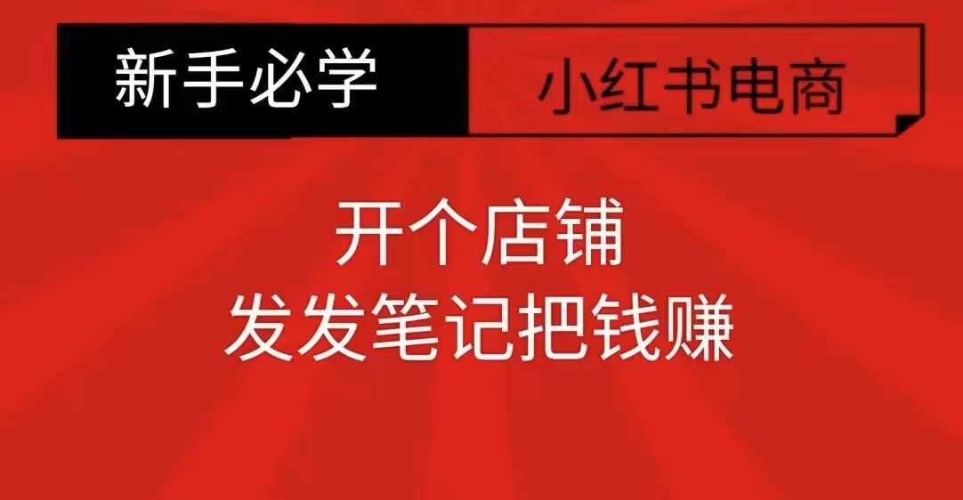 小红书零食共创【新手易上手】开个店铺，发发笔记把钱赚-情久项目网