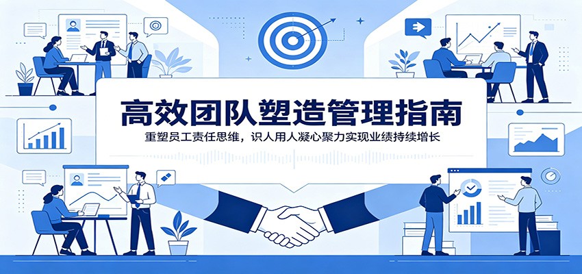 高效团队塑造管理指南：重塑员工责任思维，识人用人凝心聚力实现业绩持续增长-情久项目网