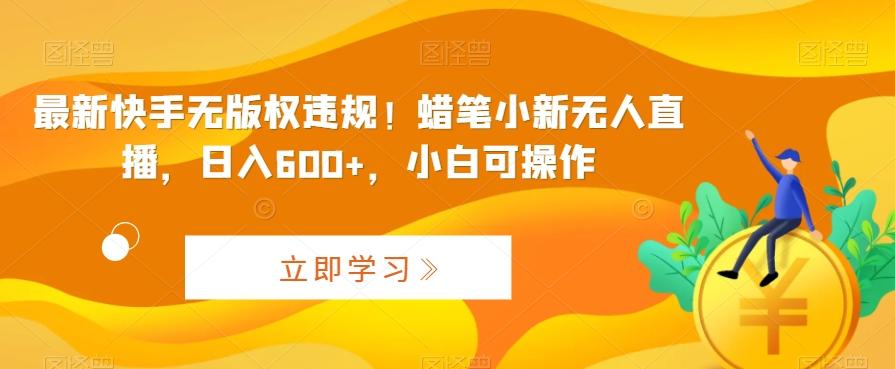 最新快手无版权违规！蜡笔小新无人直播，日入600+，小白可操作【揭秘】-情久项目网