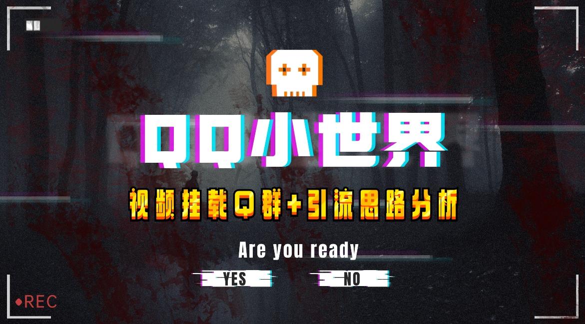 【全网首发】QQ小世界_Q群挂载教程+引流思路分析-情久项目网