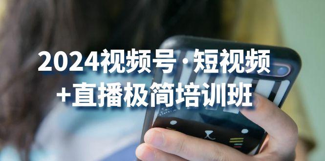 2024视频号·短视频+直播极简培训班：抓住视频号风口，流量红利-情久项目网