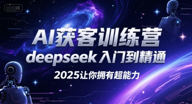 AI获客训练营，deepseek入门到精通，2025让你拥有超能力-情久项目网