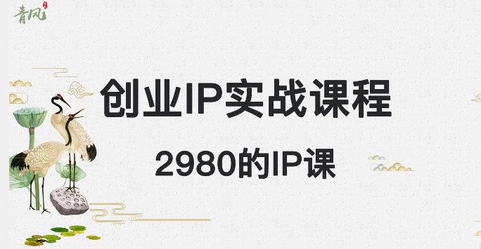 外边卖2980的创业IP课程，做私域月入5w+-情久项目网