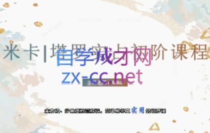 米卡·实占塔罗初阶课-情久项目网