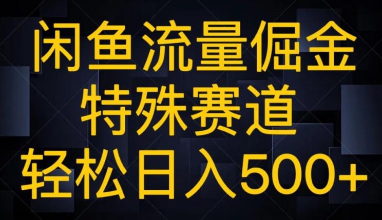 闲鱼流量倔金，特殊赛道，轻松日入500+-情久项目网