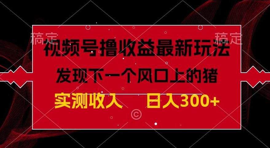 视频号分成计划最新玩法，单条作品几分钟制作完成,日入300+，过年前最后的冲刺-情久项目网